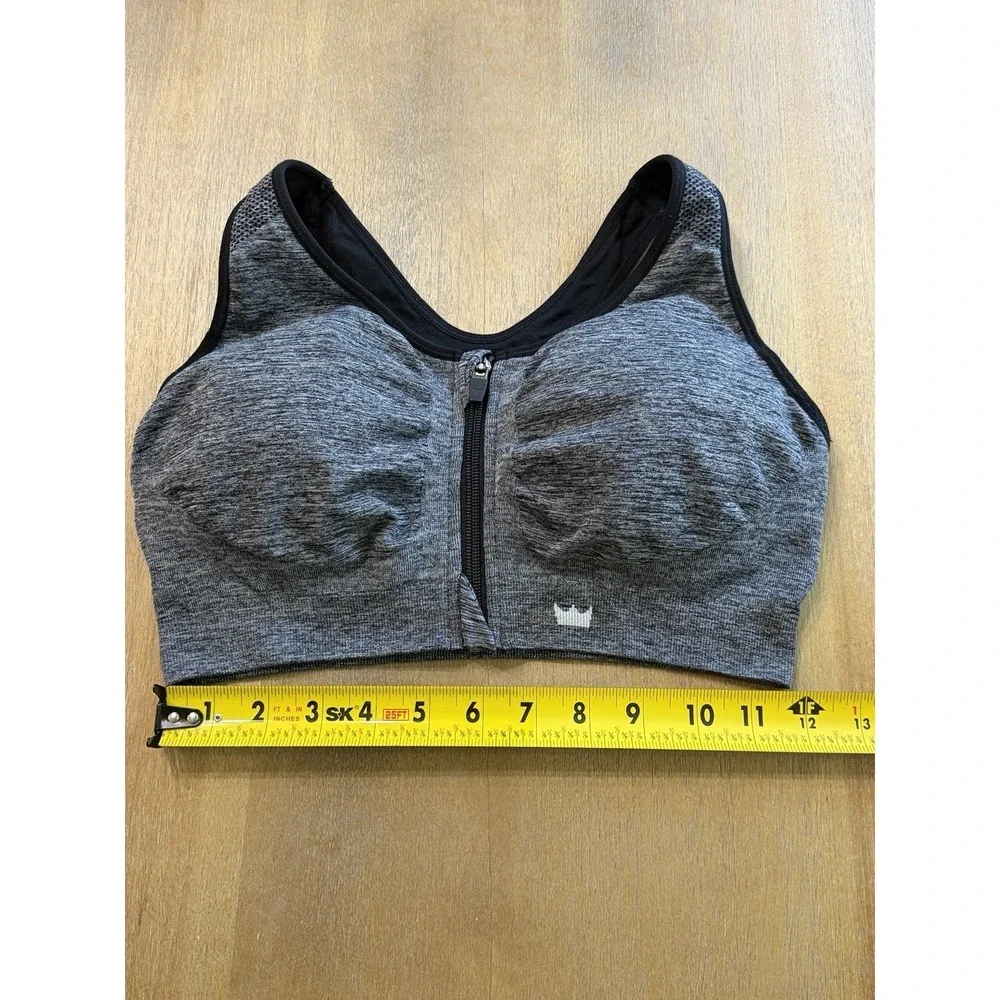 Shefit‎ Lounge Sports Bra Luxe Zip Front High Impact Padded